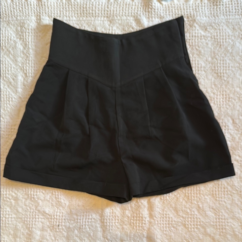 Nasty Gal Black High Waist Shorts